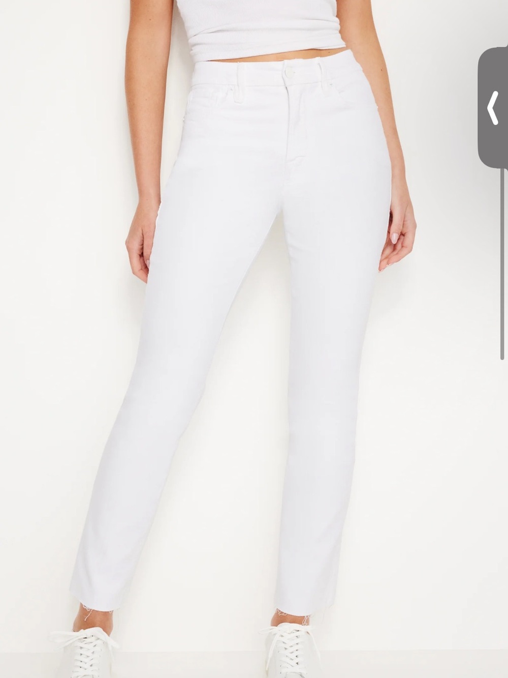 Good American White GOOD LEG CROP Jeans
